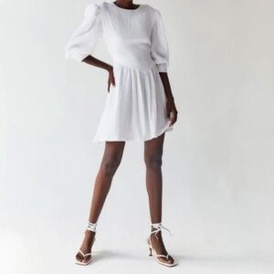 Tach Anker‎ Cotton Mini Dress White XS
